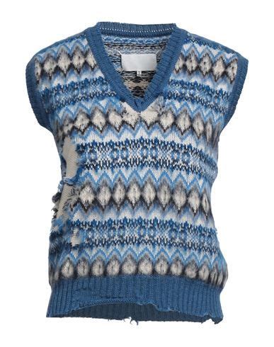 Maglioni. Gilet Burberry in Cotone Blu taglia S International